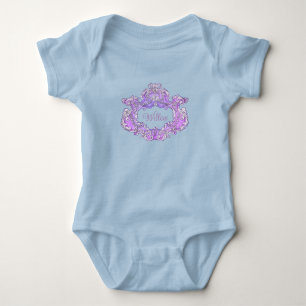Romantisch, weiblich, Personalisiert Baby Strampler