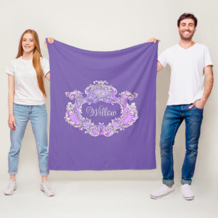 Romantisch, weiblich, Personalisiert Fleecedecke