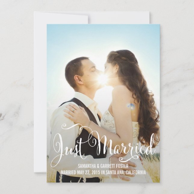 Romantische Ankündigung zur Hochzeit von Skripten  (Vorderseite)