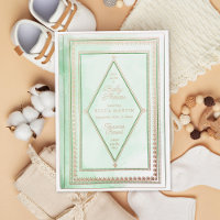 Romantische Antique Book Mint Green Baby Dusche