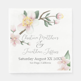 Romantische Apfelblüten Serviette