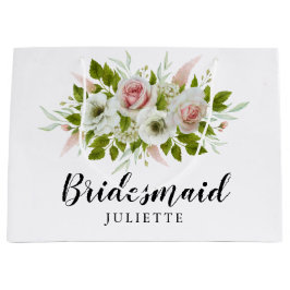 Romantische Aquarellbäder Rose Blumenbräune Große Geschenktüte