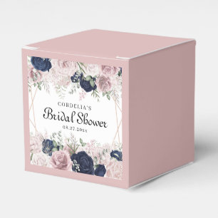 Romantische Aquarellfarbe Rosenrot Brautparty Geschenkschachtel