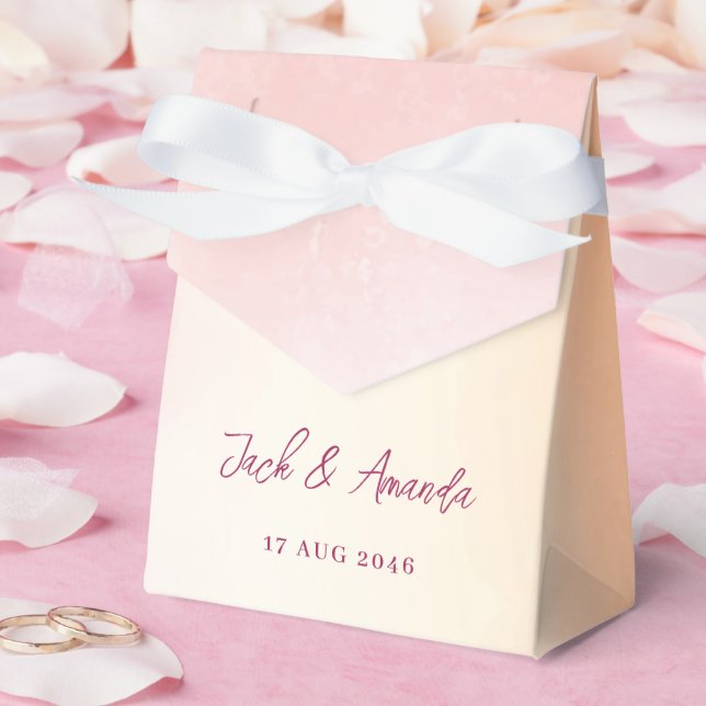 Romantische Aquarellfarben - Gastgeschenk Hochzeit Geschenkschachtel (Hochzeit)
