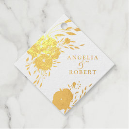 Romantische Aquarellfarben Rosa Rosa Rosa Gold Ros Geschenkanhänger
