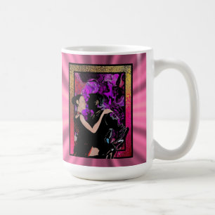 Romantische Art-Déco-Tänzer Kaffeetasse
