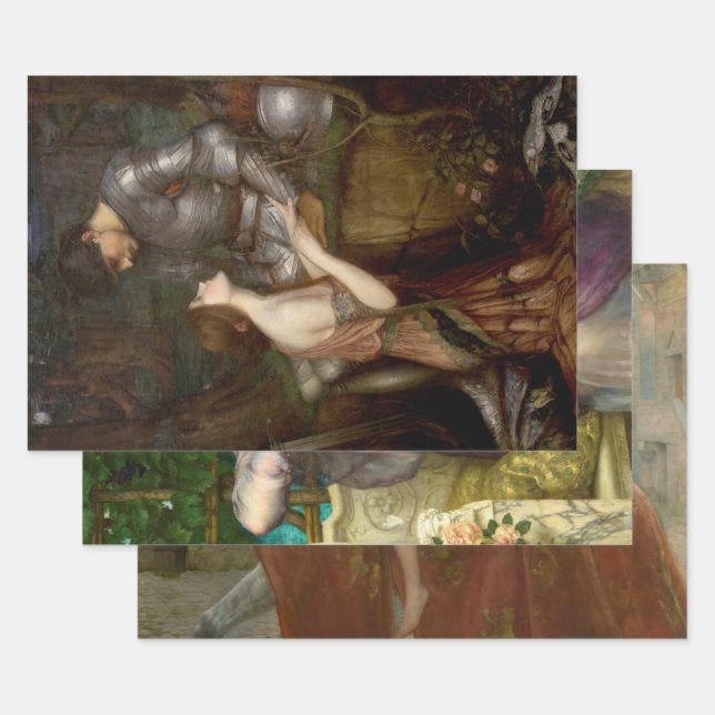 Romantische Auswahl weiblicher Schönheiten Geschenkpapier Set (Set)