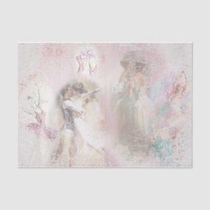Romantische Ballerina Design Serie 7 Seidenpapier