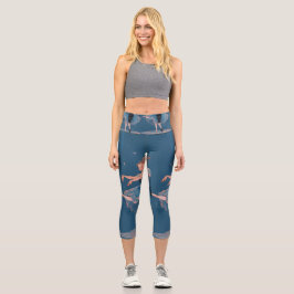 Romantische Balletttanz-Leggings - Kunst & Sport Capri Leggings