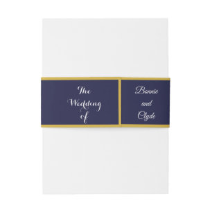 Romantische Bauchband-Wrap für Hochzeitseinladunge Einladungsbanderole