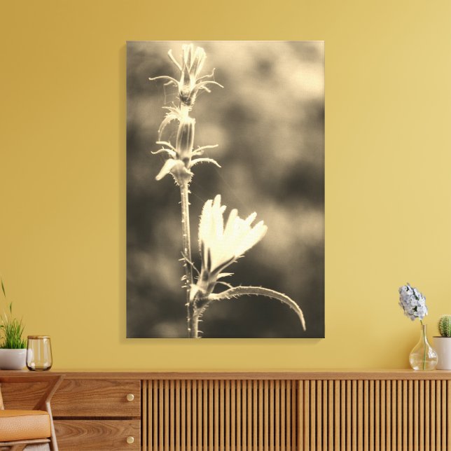 Romantische Bäume & Blumen – Botanische Fantasy Bo Leinwanddruck (Insitu (Wohnzimmer))