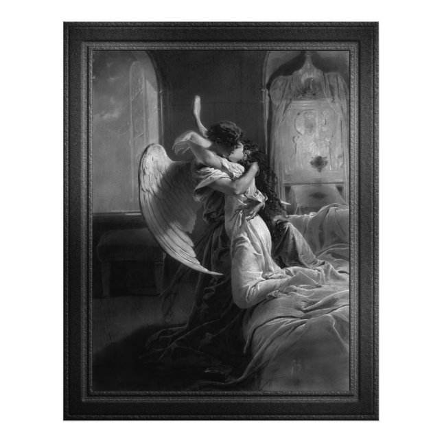 Romantische Begegnung von Mihaly von Zichy Fotodruck (Vorne)