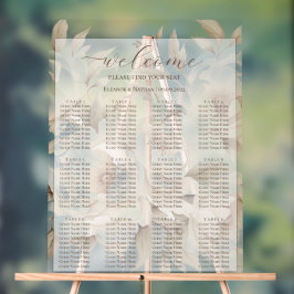 Romantische Beige-Peongs-Sitzdiagramme Acrylschild