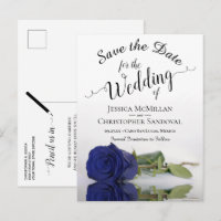 Romantische blaue Rose Hochzeit speichern das Datu
