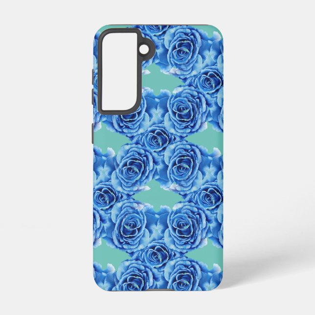 Romantische blaue Rose Samsung Galaxy Hülle (Rückseite)