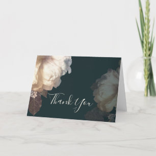 Romantische Blooms Elegante Floral Vielen Dank Dankeskarte