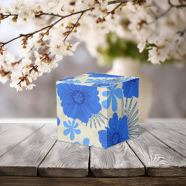 Romantische Blue Floral Gastgeschenk Hochzeit Box Geschenkschachtel