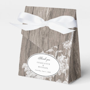 Romantische Blume auf Gastgeschenk Hochzeit Geschenkschachtel