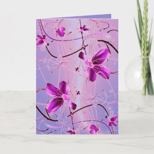 Romantische Blume Feiertagskarte
