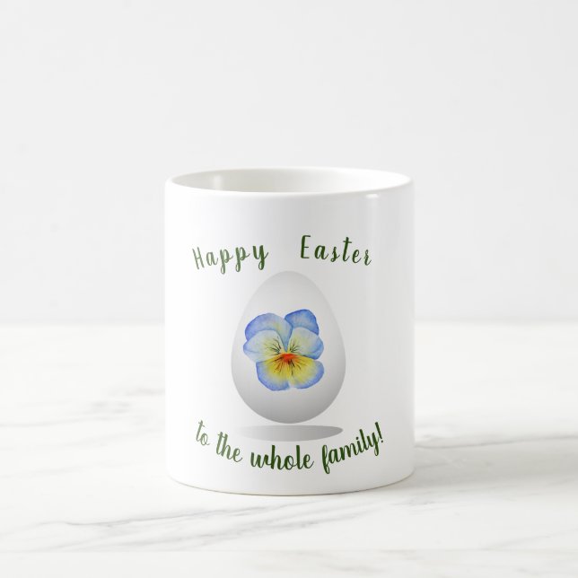Romantische Blume Frohe Ostern für Sie Minimalisti Kaffeetasse (Mittel)