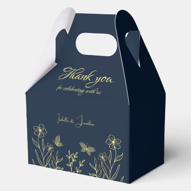 Romantische Blume Geschenkschachtel (Vorderseite)