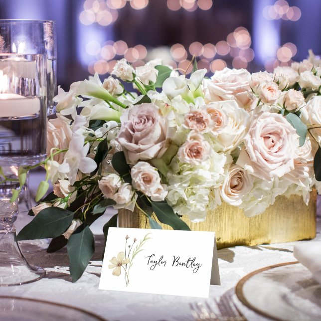 Romantische Blume Hochzeiten Platzkarten (Von Creator hochgeladen)