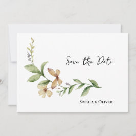 Romantische Blume Hochzeitsstimmung speichern Einladung