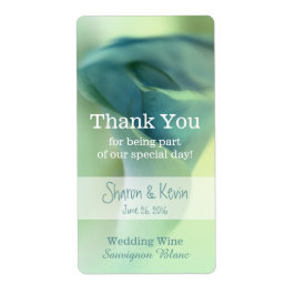 Romantische Blume in Blue Tones Hochzeitswein