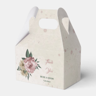 romantische Blume in Rosa und Champagner Geschenkschachtel