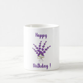 Romantische Blume Lavender Provence Geburtstagspar Kaffeetasse