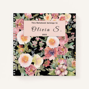 Romantische Blume Notizbuch