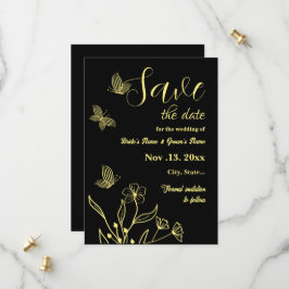Romantische Blume Save The Date