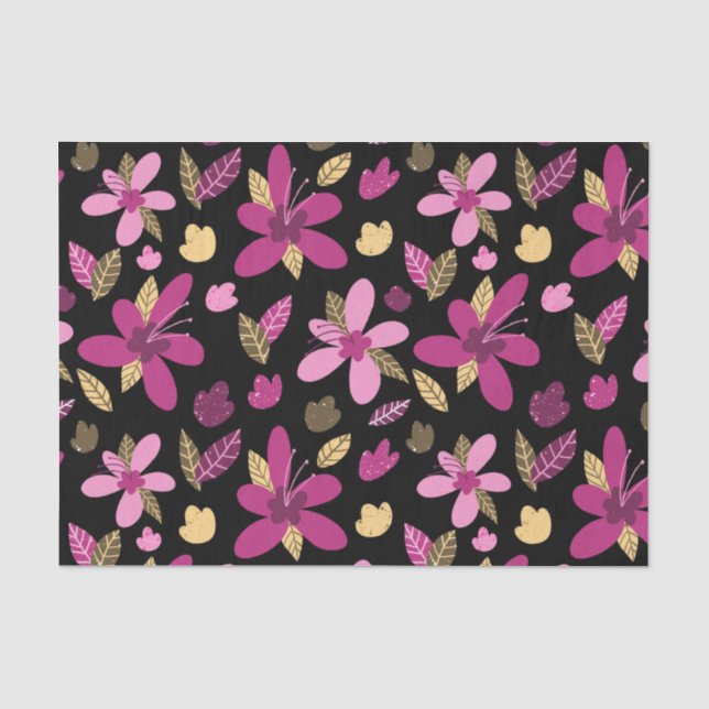 Romantische Blume - Tissue Paper Seidenpapier (Vorderseite)