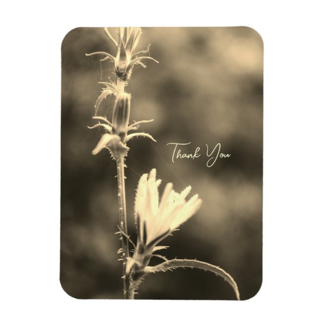Romantische Blumen Boho – Botanische Fantasie Dank Magnet (Vertikal)