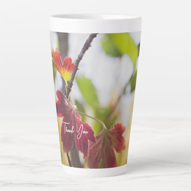 Romantische Blumen Boho – Botanische Fantasie Dank Milchtasse (Vorderseite)