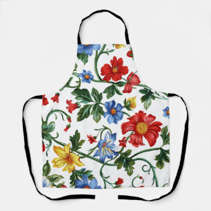 Romantische Blumen-Schürze Schürze