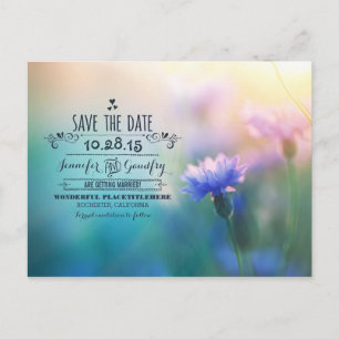 romantische Blumen süße Save-the-Date-Postkarten Ankündigungspostkarte