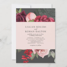 Romantische Blumenbridal Bouquet Pink & Gray Weddi