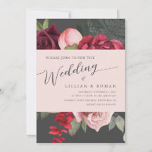 Romantische Blumenbridal Bouquet Pink & Gray Weddi