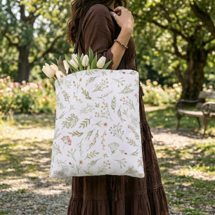 Romantische, blumenfarbene Pflanze zu Tasche