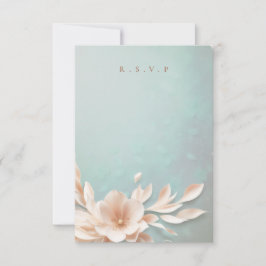 Romantische Blumengerichte UAWG RSVP Karte