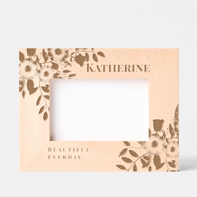 Romantische Blumengestecke Geätzte Rahmen (Vorderseite)