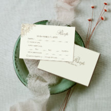 romantische Blumenhochzeit Rsvp | Script-Schriftar