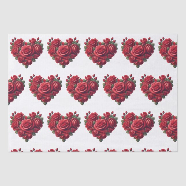 Romantische Blumenkunst Seidenpapier (Vorderseite)