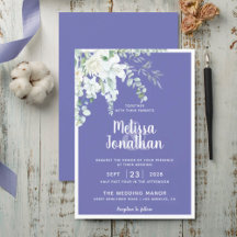 Romantische blumenweiße sanfte Blume lila Hochzeit