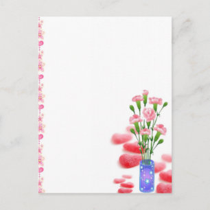 Romantische Blüten Postkarte