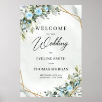 Romantische Blüten und Eukalyptusgoldene Hochzeit