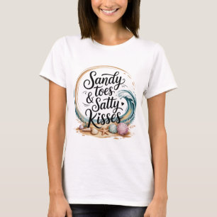 Romantische Boho Beach Quote Pastete Wasserfarbe T-Shirt