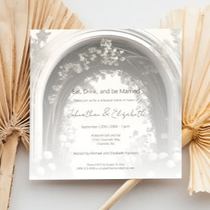 Romantische Boho Botanische Probe Abendessen Einladung