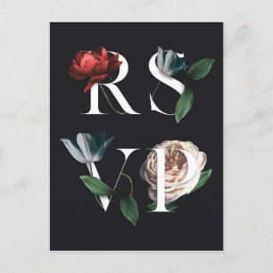 Romantische botanische Hochzeit UAWG Postkarte V